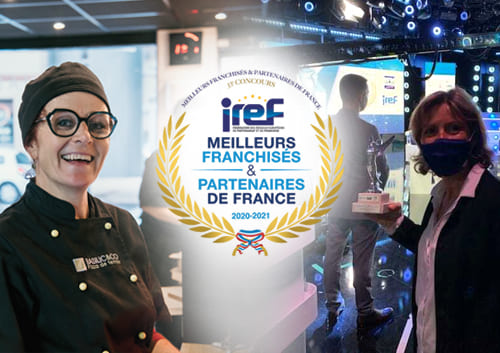 Photo de la remise de prix IREF meilleurs franchisés et partenaires de France