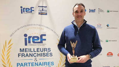Photo de Louis Brochard, lauréat du trophée de l'IREF 2021 2022